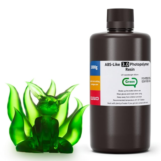 Impresora 3D de resina ELEGOO tipo ABS 3.0 de 1 kg para impresora 3D MSLA