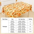 thumbnail image 7 of Fall Rectangle Table Cloth, Waterproof Vinyl Tablecloth with Flannel Backing, Wipeable Autumn Sunflower Plastic Tablecloths for Harvest and Thanksgiving Parties (60"x84", Gold), 7 of 7