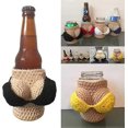 thumbnail image 2 of Funny Bikini Bottle Cover Insulated Can Cover, Handmade Crochet Bikini Soda Can Cover Wine Bottle Sleeve, 2 of 5