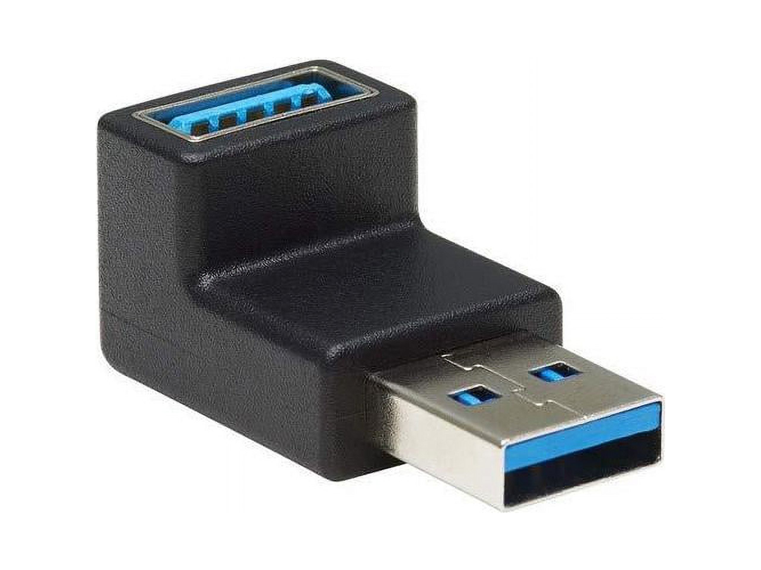 Tripp Lite USB 3.0 SuperSpeed Adapter - USB-A to USB-A, M/F, Down Angle, Black - image 4 of 11