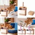 thumbnail image 6 of Stainless Steel Cat Litter Sifting Stand with Holder for Indoor Use Metal and Rack Double Grid Litter Pan Accessory for Easy Cleaning and Hygiene,27.7 cm,Brown, 6 of 9