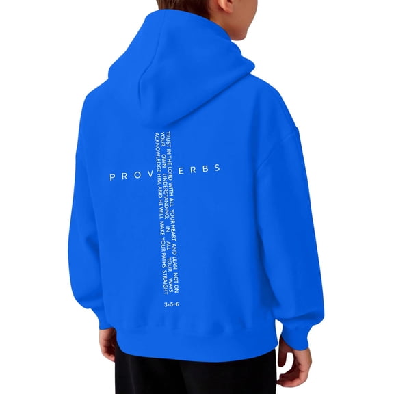 WOYY Toddler Boys Graphic Hoodie Fashion Active Hooded Sweatshirt Pullover, Sizes 1-2T