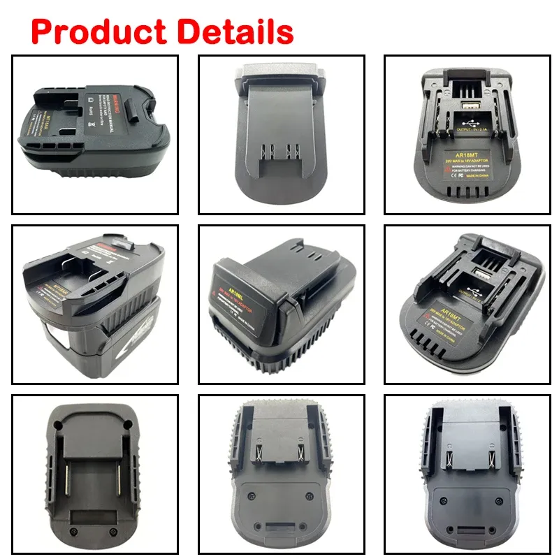 Battery Adapter Converter For  Mil*wau*kee/De*walt 18V Battery convert To Metabo 18v Power Tool Use