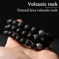 thumbnail image 4 of Pulsera de cuentas elásticas de cristal curativo con piedras semipreciosas naturales y preciosas unisex, 4 of 5