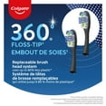 thumbnail image 2 of Colgate® 360® Floss Tip Replaceable Head Toothbrush Starter Kit, 2 Brush Heads and Metal Handle, 2 of 9