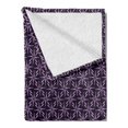 thumbnail image 2 of Geometric Soft Flannel Fleece Blanket, Pinwheel Design with Dark Color Palette Abstract Pattern Winter Motifs, Cozy Plush for Indoor and Outdoor Use, 70" x 90", Mauve Lavender Purple, by Ambesonne, 2 of 5