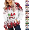 thumbnail image 4 of Yufatyle Unisex Kids Christmas Sweatshirt for Boys Girls Pullover Hoodie Santa Claus Snowflake Tops Shirts 2-14 Years, Red, 4 of 4