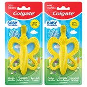 Colgate Baby Toothbrush and Teether, Bpa Free, 2 Count