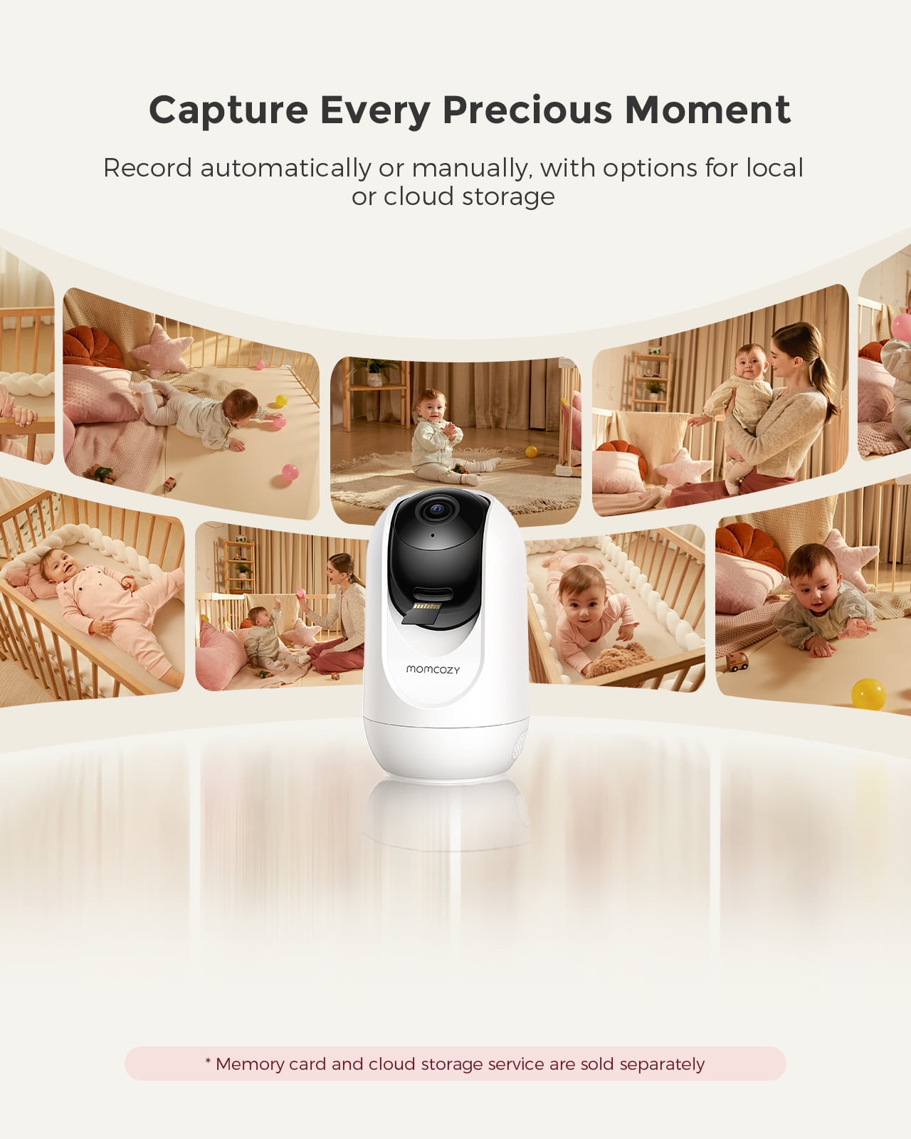 Momcozy 5-Inch Dual-Mode Smart Baby Monitor WiFi Connect BM04