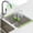 Green, variant on Roll Up Dish Drying Rack Over The Sink Drying Rack for Kitchen, Folding Dish Rack Over Sink Mat, Stainless Steel Dish Drainer Rack Kitchen Organizer Accessories Black 17"x11.8"