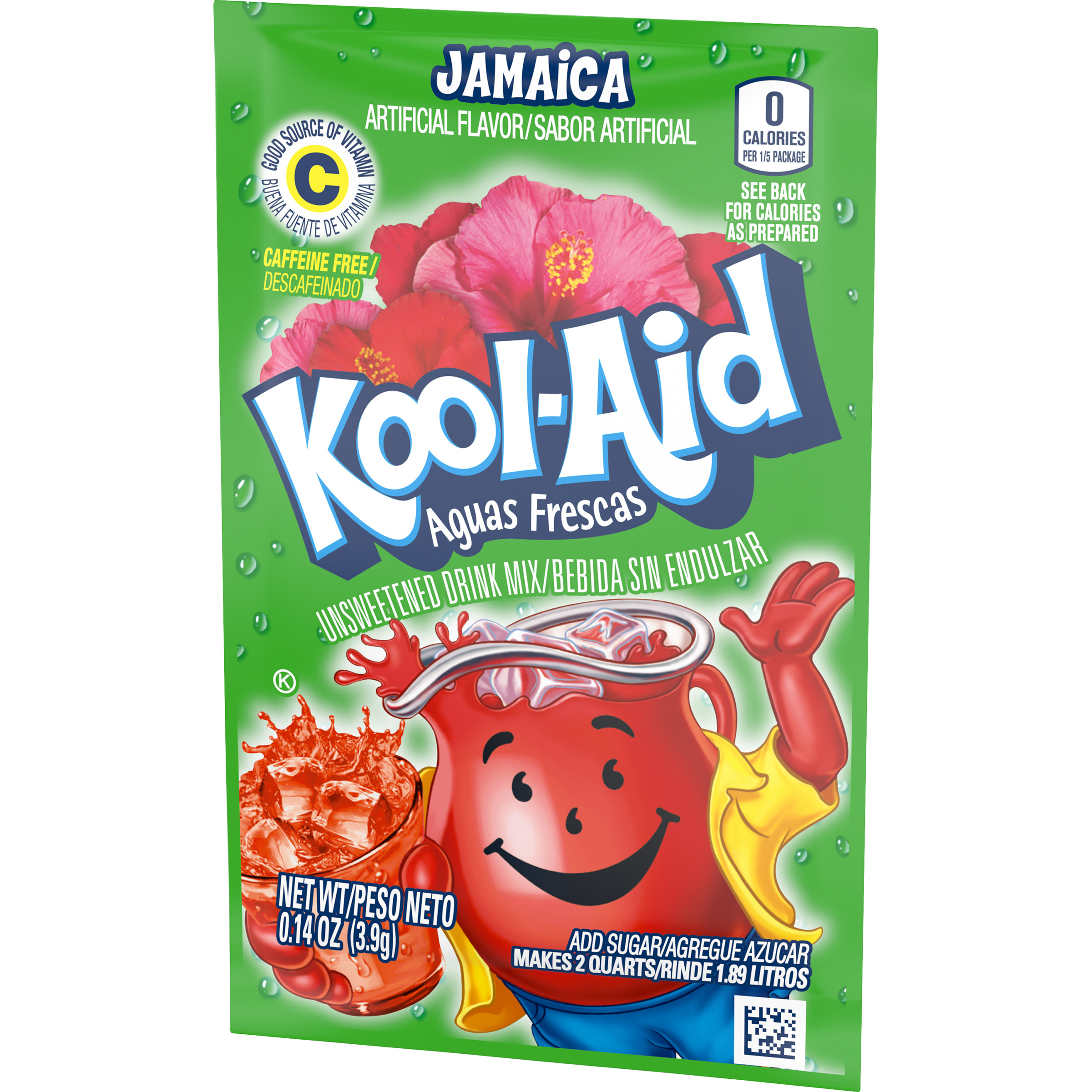 Kool-Aid Aguas Frescas Unsweetened Jamaica Artifically Flavored Powdered Soft Drink Mix, 0.14 oz Packet - image 4 of 8