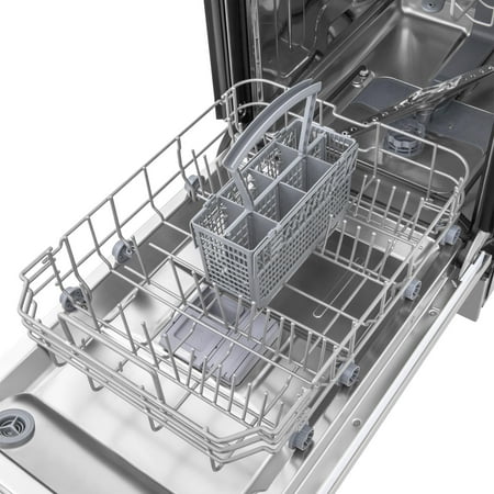 ZLINE - 18" Compact Top Control Built-In Dishwasher with Stainless Steel Tub, 40 dBa - Stainless steel
