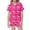 Hot Pink, variant on Weebloom Summer Pajamas For Girls Cute Bow Set Soft Pajamas Short Sleeve Button Down Tops Shorts Pajama Set Breathable For Kids Tween Sleepwear Nightwear Pjs Loungewear Purple 12-13 Years