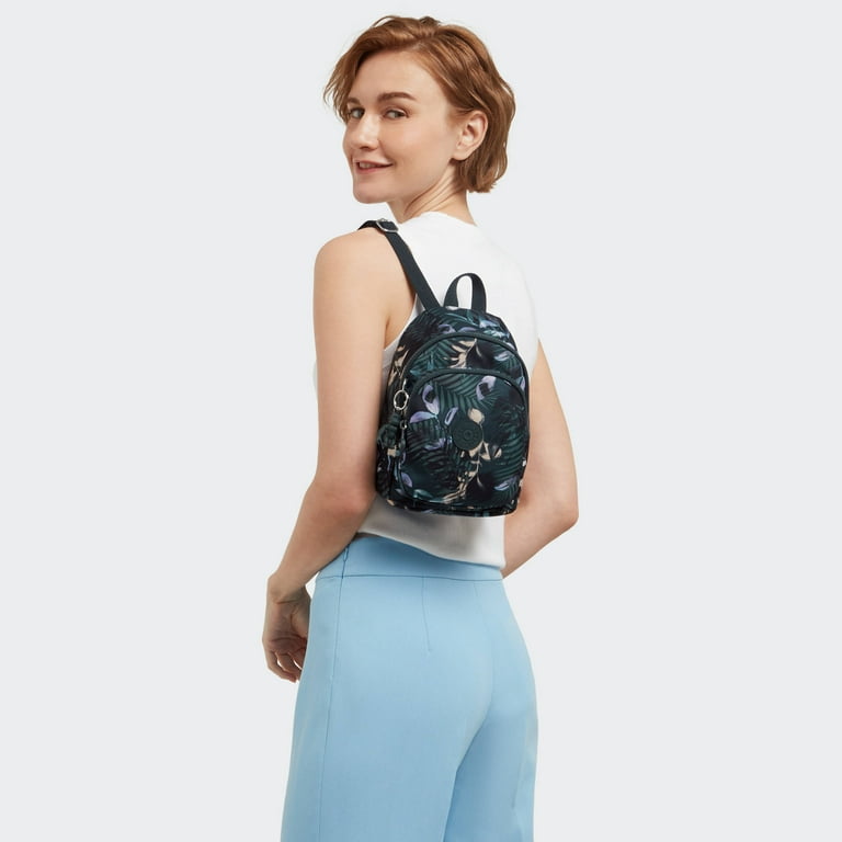 Kipling Women s New Delia Compact Printed Mini Backpack with Adjustable Straps