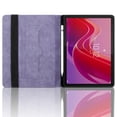 thumbnail image 2 of Case for Lenovo Idea Tab 11 inch 2025/ Tab M11 2024 TB-330FU, Purple Leather Folio Stand with Pencil Holder & Card Slot, 2 of 7