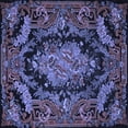 thumbnail image 1 of Ahgly Company Indoor Square Medallion Blue French Area Rugs, 4' Square, 1 of 4