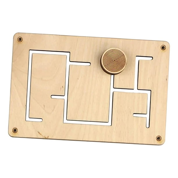 Tablero de trabajo Montessori, Material DIY, juguetes de educación temprana, material didáctico, juguete de viaje de madera, portátil para regalos de Laberinto