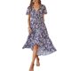 thumbnail image 3 of Txlixc Vestido sin mangas para mujer con cinturón ajustable, ropa dividida floral Txlixc  Moda, 3 of 9
