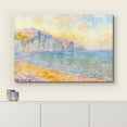 thumbnail image 3 of wall26 Canvas Print Wall Art Cliffs at Pourville, Morning Claude Monet Nature Illustrations Fine Art Decorative Landscape Multicolor Wilderness Rustic for Living Room, Bedroom, Office - 32"x48&q, 3 of 5