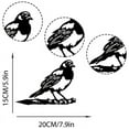 thumbnail image 6 of Stainless Steel Metal Bird On a Branch Tree Art Animals Silhouettes Garden Yard Decoration, 6 of 6