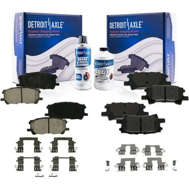 Detroit Axle Rear Brake Shoes Set (2pc) - Premium Semi-Metallic, Fits Chevy Blazer S10, Camaro, Buick Rendezvous, Cadillac CTS