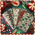 thumbnail image 3 of Paquete de 16 telas de acolchado navideñas de Hahafelt, 56 x 45 cm, 3 of 7