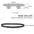 thumbnail image 2 of 304-L-075 L Timing Belt 30.4" Pitch Length x 0.75" Width x 0.18" Height, 81 Teeth, 2 of 6