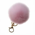 thumbnail image 3 of Jewelry On Clearance Rabbit Ball Keychain Bag Plush Car Key Ring Car Key Pendant Pink, 3 of 3