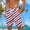 Blue#2, variant on Viikei Men's Shorts with Elastic Waistband,Men Casual Fashion Print Shorts Pockets Elastic Waist Beach Pants Red XL