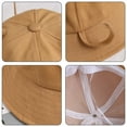 thumbnail image 3 of 56-58cm head circumference cute cat ears and tail fisherman hat female summer basin hat sunshade sunscreen hatyellow, 3 of 5
