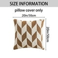 thumbnail image 6 of REGALWOVEN Throw Pillow Covers,2 Pack Soft Snowflake Fleece Geometric Cushion Cases for Couch Sofa Living Room Brown 20 x 20 Inch, 6 of 6