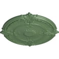 thumbnail image 3 of 30 1/8"OD x 1 1/2"P Attica Acanthus Leaf Ceiling Medallion Athenian Green Finished, 3 of 6