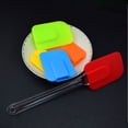 thumbnail image 3 of HomeLife Silicone Scraper Cake Spatula High Temperature Resistance Soft Rubber Scraper Cream Spatula Stirring Spatula Baking Tools 3pcs, 3 of 10