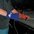 thumbnail image 2 of MCR Safety 4500S 13-Inch Memphis Split Cow Leather Welder Men's Gloves with Self Hemmed Cuff, Blue, Small, 1-Pair, 2 of 2