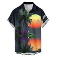 thumbnail image 4 of Cllios Hawaiian Shirts for Men Big and Tall Tropical Graphic Holiday Tops Regular Fit Lapel Collared Short Sleeve T-shirts Oversized Button Down Bowling Shirts S-5XL, 4 of 6