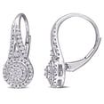 thumbnail image 3 of Everly Women's .25CT TDW Diamond Sterling Silver Earrings, 3 of 6