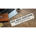 thumbnail image 5 of Bible Verses Wall Decor - Pray About Everything Worry About Nothing Philippians 4:6 - Rustic Farmhouse Wall Art, Faith Belief Religion Living Room House Plaque Pray Signs 4"x16", 5 of 7