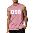 thumbnail image 2 of American Flag Tank Tops for Men 4th Of July Usa Muscle Sleeveless Tank Top 250th Anniversary Usa Independence Day Patriotic Tees We the People Crewneck Cut Off Shirts,Pink 3XL, 2 of 3