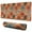 Orange Flower Skull, variant on Long Mouse Pads for Desk,Orange Flower Skull Pattern Desk Mats on Top Of Desks, Desk Mouse Pad Extra Large with 3mm Non-Slip Base and Stitched Edge for Gaming,Office,Work,Home 47.3"x23.6"