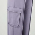 thumbnail image 6 of AOMPMSDX Womens Cargo Sweatpants Casual Baggy High Waisted Joggers Pants Wide Leg Streetwear With Pockets L, 6 of 8