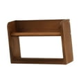 thumbnail image 3 of Estantería flotante de madera para libros, decoración de pared, estante de almacenamiento para dormitorio Marrón 40CMX12CMX20CM, 3 of 9