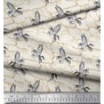 thumbnail image 3 of Soimoi Moss Georgette Fabric Cloud & Unicorn Animal Print Sewing Fabric Yard 42 Inch Wide, 3 of 5