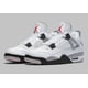 thumbnail image 1 of Ni - ke Ni - ke Air Jordan 4 Retro Shoes White Cement Fire Red FV5029-100 Men's Size 11.5, 1 of 5