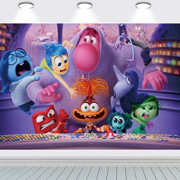 Inside Out Party Supplies Taspestry Poster Banner Backdrop Background Wall Decor