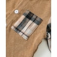 thumbnail image 5 of 12 Months Baby Boys Outfits 18 Months Boys Fall Winter Clothes Toddler Boys Long Sleeve Hooded Plaid Top Jeans Pants 2PCS Set Khaki, 5 of 8