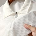 thumbnail image 4 of POTETI Collared Polo Shirts for Men Athletic Short Sleeve Shirts Mesh Zipper Moisture Wicking Tops, 4 of 4