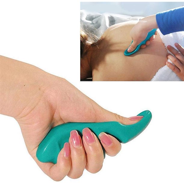 Masajeador protector de pulgares Masaje corporal Herramienta de masaje de tejido profundo Herramienta de masaje de puntos gatillo Masajeador protector Herramienta protectora de pulgares verde