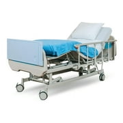HopeFULL (HCMS-3 Premium 3-Function Electric Hospital Bed, 4.7" Foam Mattress, LINAK Motors, Individual Locking, Includes (2X) Sheets & Bed Tray