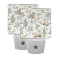 thumbnail image 6 of Yayeee LED Plug in Night Light for The Home with Auto Dusk to Dawn Light Sensors, 2 Pack, Watercolor Forest Pattern, 6 of 6