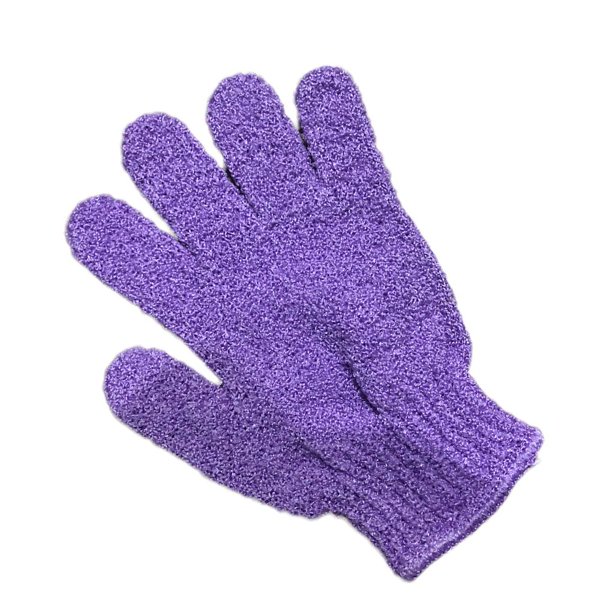 Cateissary Depurador de ducha Exfoliante Espalda Resistencia al deslizamiento Masaje corporal Esponja Lavar la piel Hidratante Spa Guante de baño Juegos de accesorios de baño Violeta NO5 Cateissary JJ16258-05